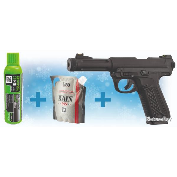 Pack de Noel rplique GBB AAP01 1J + billes + gaz