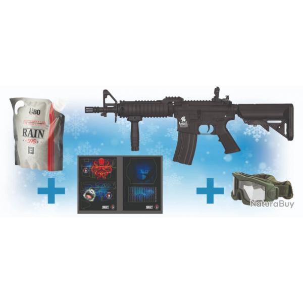 Pack de Noel replique Lancer Tactical + Skin Requin + billes et masque