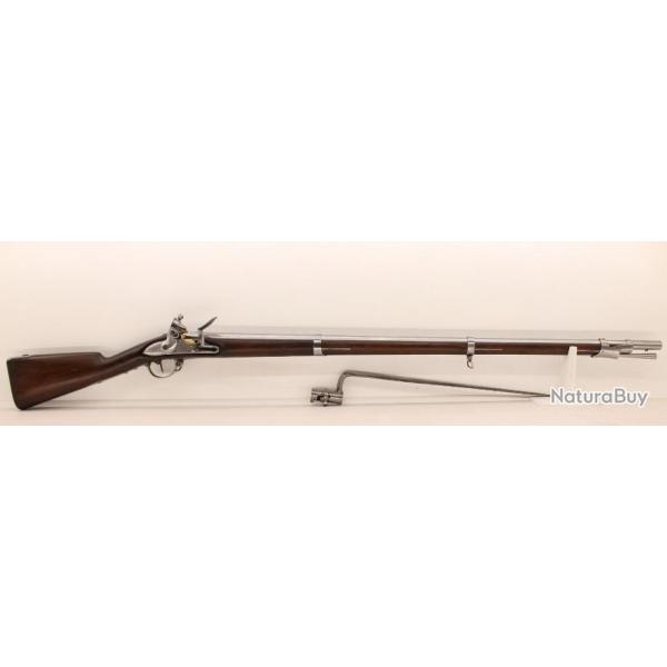 Rare fusil modle 1822  Silex dans sa version originale au mme matricule St Etienne Liv avant Nol