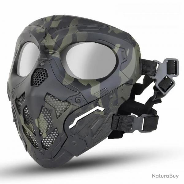 Masque facial complet Airsoft -*CAMOUFLAGE NOIR LIVRAISON GRATUITE !!