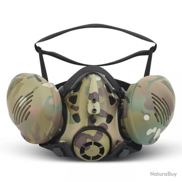 Masque respiratoire tactique pour airsoft -*CAMOUFLAGE