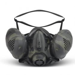 Masque respiratoire tactique pour airsoft -*CAMOUFLAGE NOIR LIVRAISON GRATUITE !!