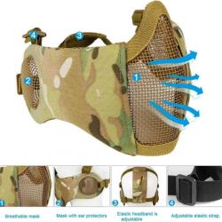 Masque en maille d'acier pour casque d'airsoft LIVRAISON GRATUITE !!