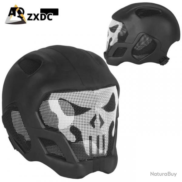 W23 Casque de protection complte tactique lger airsoft -*NOIR LIVRAISON GRATUITE !!