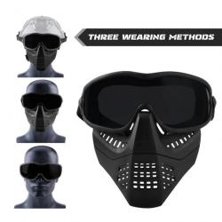 Masque de Protection complet Airsoft avec lunettes -*BK1 LIVRAISON GRATUITE !!