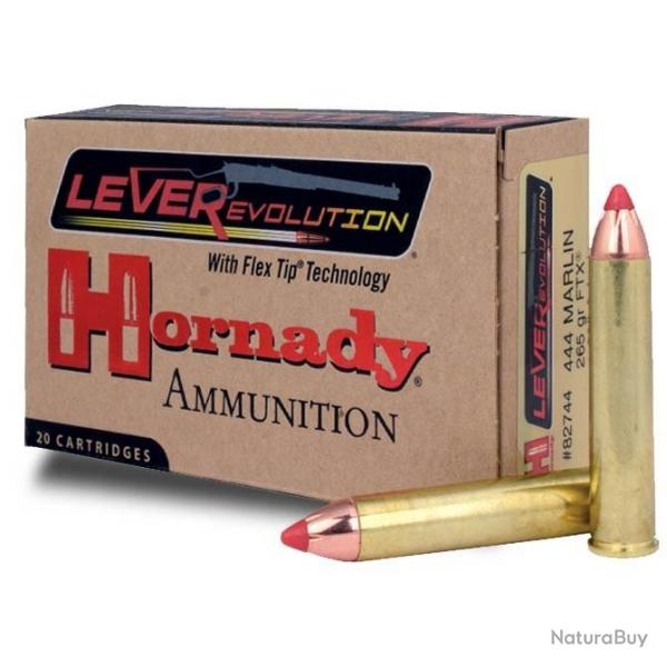 Balles Hornady 444 Marlin Lever evolution 265 Grs FTX dstockage munitions