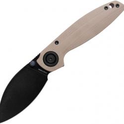 Couteau Vosteed Shilin Cutter Olive Lame Acier 154CM Manche G10 IKBS Vanchor Look Clip VOSA2802