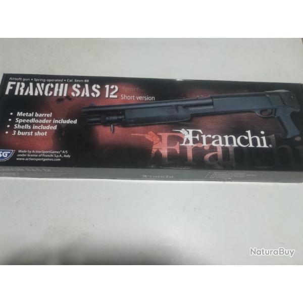 fusil a pompe Franchi sas 12 version courte airsoft