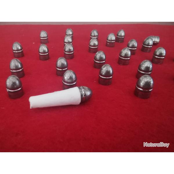 100 balle ogivale cal 36 diamtre 375            Special cartouche papier