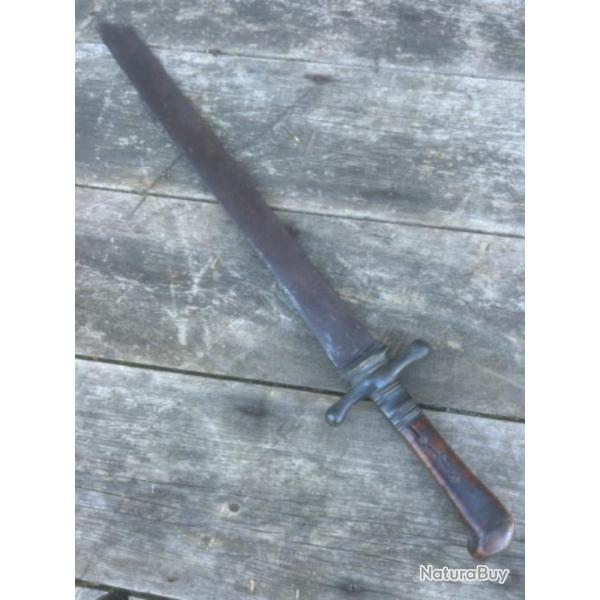 Dague de Chasse ancienne 18me vnerie couteau