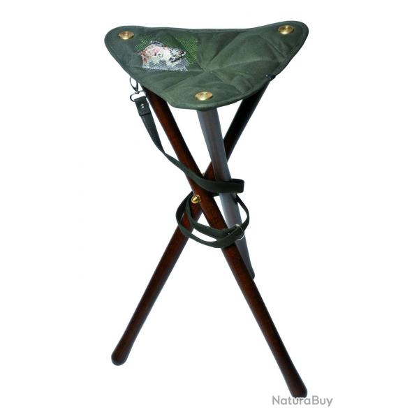 Trpied bois toile brode hauteur 60 cm LIVRAISON OFFERTE