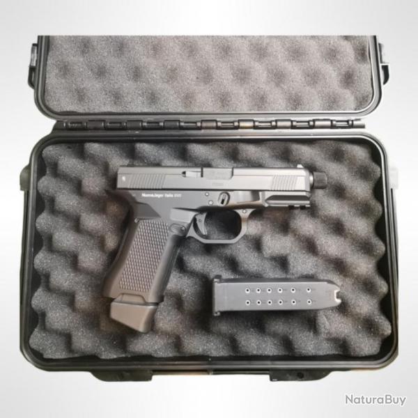 *DESTOCKAGE CAT B* Pistolet semi-automatique NUOVA JAGER Mod. GMP9 - Cal. 9X19 - Chargeurs GLOCK