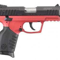 PISTolet  SR22PB .22LR 3.5" 10+1 POIGNEE CADRE ROUGE TITANIUM CERAKOTE RUGER sr22