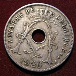 Belgique piece de 25 centimes 1920 (royaume de Belgique) ttb