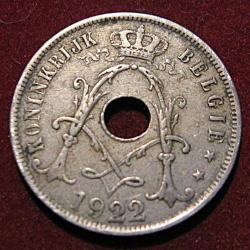 Belgique piece de 25 centimes 1922  (royaume de Belgique) ttb