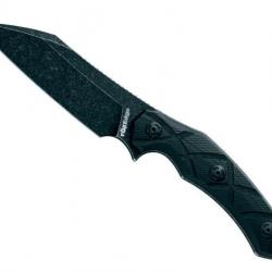 BEL1960 POIGNARD FOX EDGE "LYCOSA" LAME WHARNCLIFFE" 12.5CM BLACKWASH MANCHE G10 NEUF