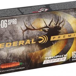 BALLES FEDERAL CAL.30-06 TROPHY COPPER 10.7G 165GR PAR 20