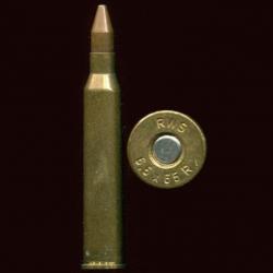 6.5 x 65 R - calibre peu courant - balle cuivre conique - RWS