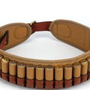 Cartouchière ceinture de chasse ancienne / vintage en cuir et