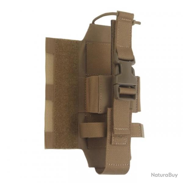 Pochette latrale pour radio tactique Systme auto-agrippant -*Velcro TAN LIVRAISON GRATUITE !!