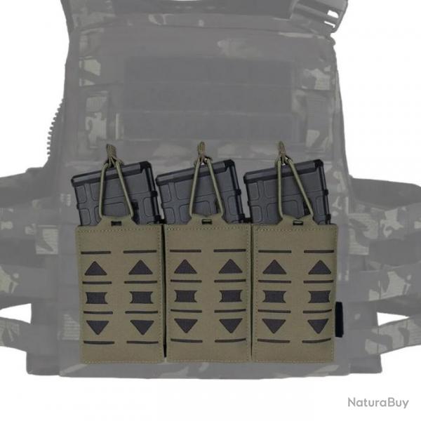 Pochette Tactique Camo 5.56mm MAG MOLLE-* CAMOUFLAGE VERT- LIVRAISON GRATUITE !!