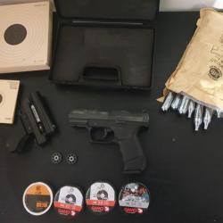 Pistolet à plomb Walther CP99 CO2 4.5mm Noir UMAREX + ACCESSOIRES