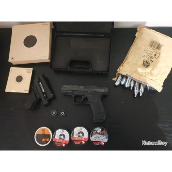 Pistolet  plomb Walther CP99 CO2 4.5mm Noir UMAREX + ACCESSOIRES