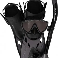 Set Cressi Tino Adventure Set Snorkeling Kit Mixte Palme Masque Tuba Taille L-XL NOIR