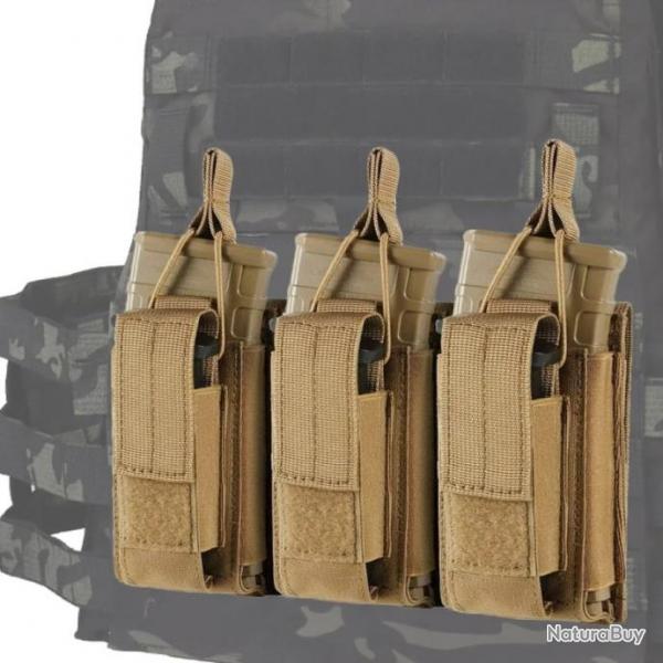 Poudres  triple chargeur, systme Molle-*TAN*