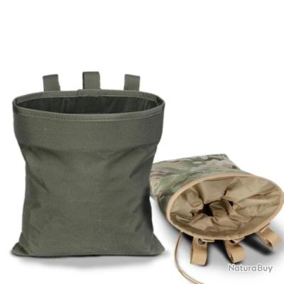 Pochette tactique Triple pour magazines, pochette d'administration Molle, sac magnétique ouvert sur le dessus, pochette de taille compacte EDC, sac étui de chasse Mag  18