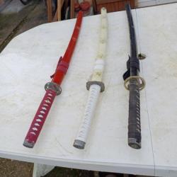 3 Katanas Stanless Steel