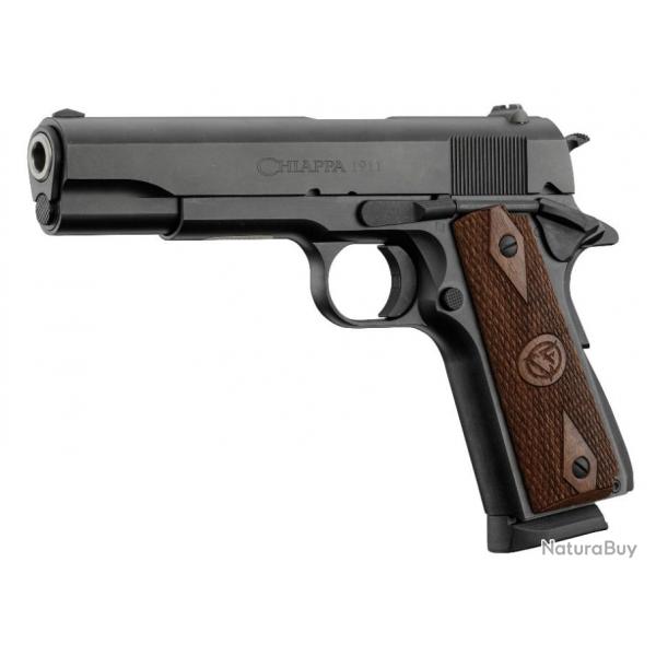 NEUF - CHIAPPA - PISTOLET - CAT B - 1911 FIELD GRADE BLACK - 45 ACP - INOX 5" - 9 CPS - ADP621