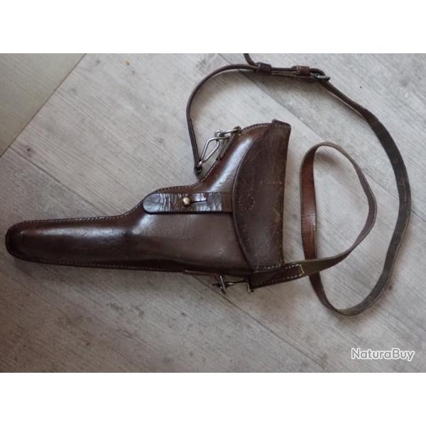 1914 : Holster, tui pour pistolet parabellum Suisse 00/06 ou 06