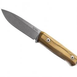 BEL1965 POIGNARD LIONSTEEL "B40" LAME 10CM ACIER SLEIPNER STONEWASHED MANCHE OLIVIER + ETUI NEUF