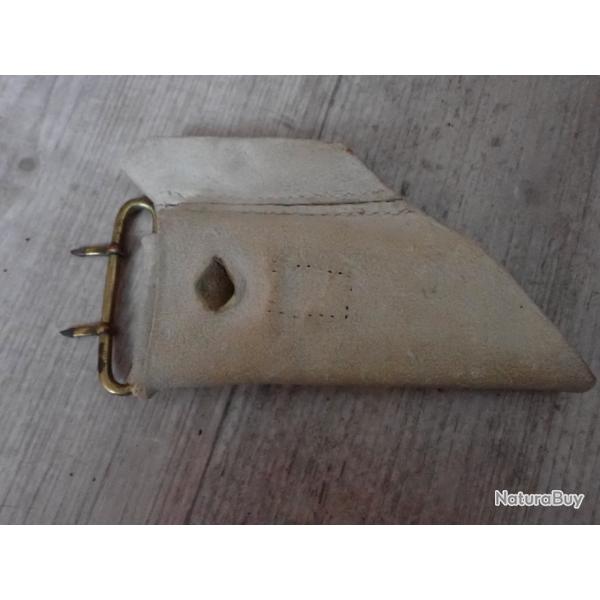Porte glaive, pe, sabre en cuir buffle blanc