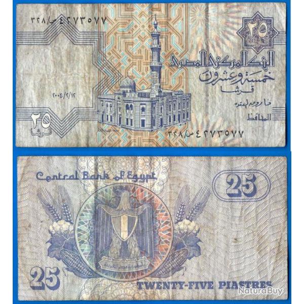 Egypte 25 Piastres 2004 Afrique Billet