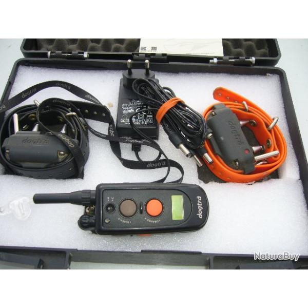 2 colliers de dressage DOGTRA  1210 NCP avec metteur  chargeur  et sa boite