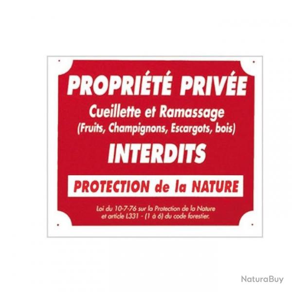 DCO24 ! Panneaux Aluminium Europarm " Proprit prive cueillette .. " 30 x 25 cm