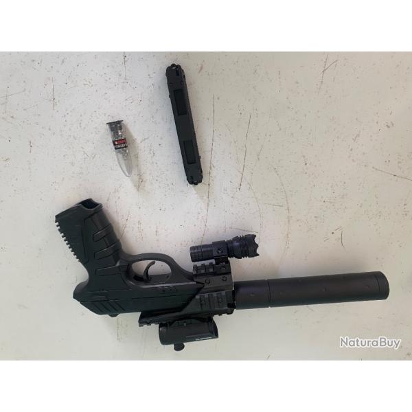 Gamo p-25 blowback semi-automatique CO2 air pistol 4,5mm