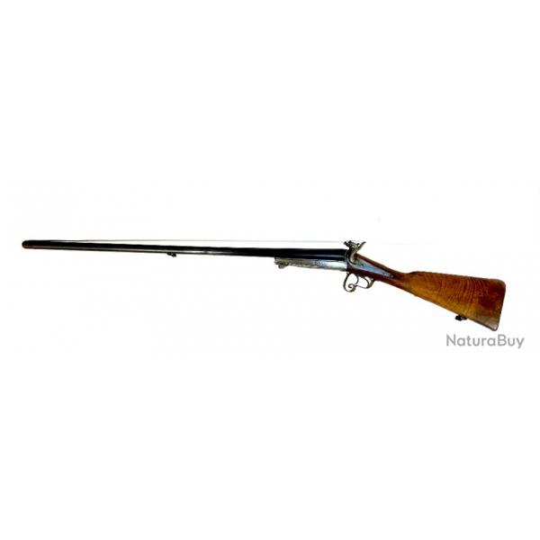 Fusil de chasse  broche calibre 16 systme Lefaucheux du 19me sicle sans prix de rserve