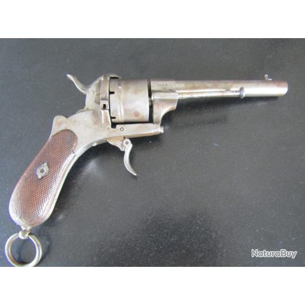 REVOLVER A BROCHES TYPE LEFAUCHEUX CALIBRE 12MM