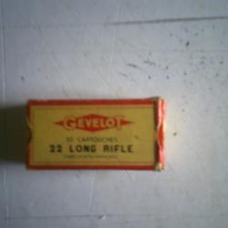 Ancienne boite Gévelot 22lr incomplète