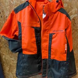 Veste de chasse made in traque orange SOMLYS