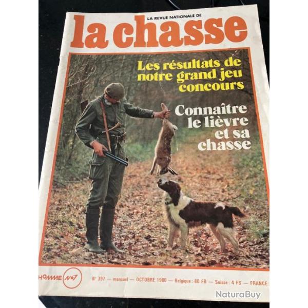 Revue nationale de la chasse octobre 1980, numro 397