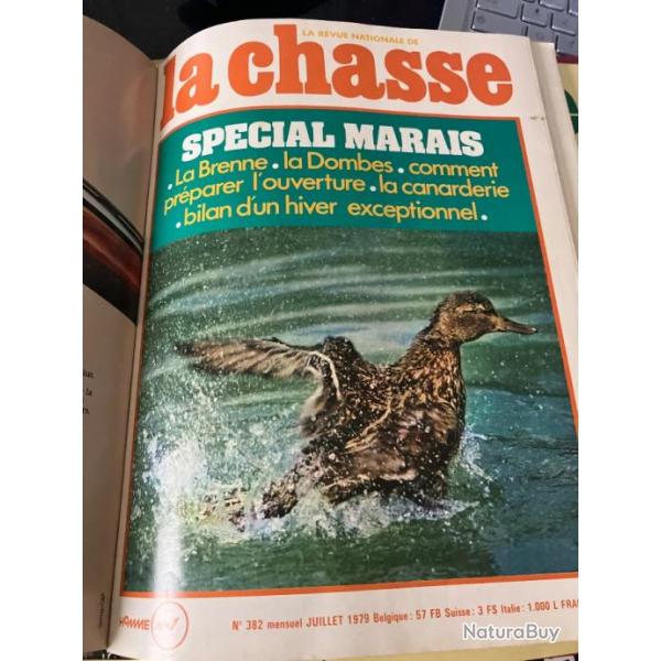 Revue nationale de la chasse juillet 1979, numro 382