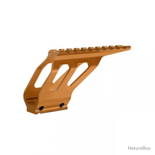 Rail de montage CNC aluminium orange pour CZ SP-01 Shadow ASG