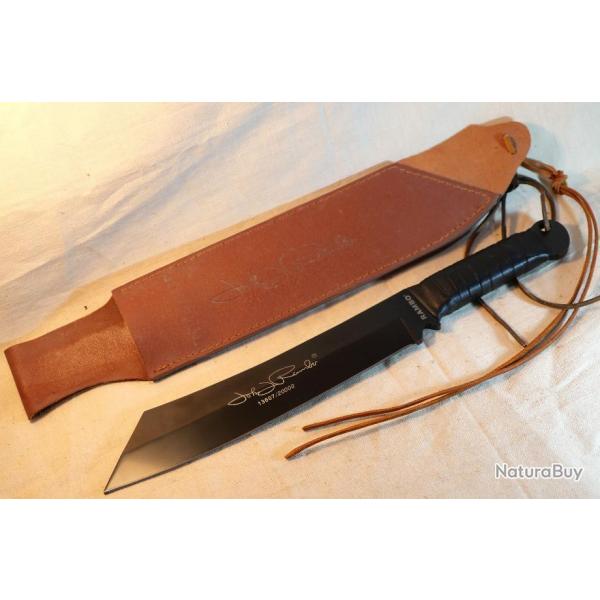 RARE RAMBO IV - machette Grand couteau John RAMBO srie limite numro 13607/20000 EBR24RAM002