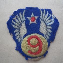 Insigne   de la 9ème Air Force USSAF  Patch USA original  Normandie