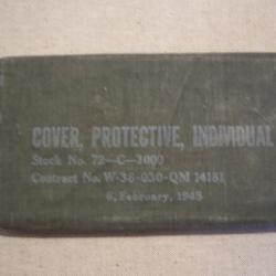 WW2 US  UNE COUVERTURE    COVER PROTECTIVE INDIVIDUAL    NON OUVERTE x