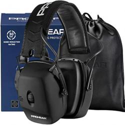 PROHEAR 056 Casque Anti Bruit de Tir Electronique  SNR 35dB/ NRR 30dB Réglable